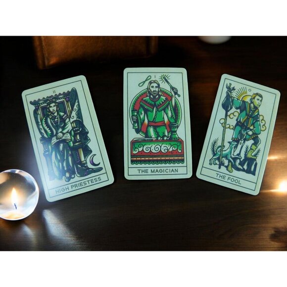 Tattoo Tarot Cards By Ink & Intuition - Mystical Deck For Intuitive Readings & S - Picture 8 of 12